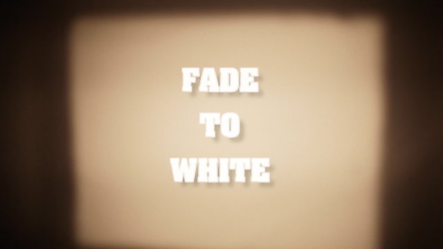 Film card projection fade to white