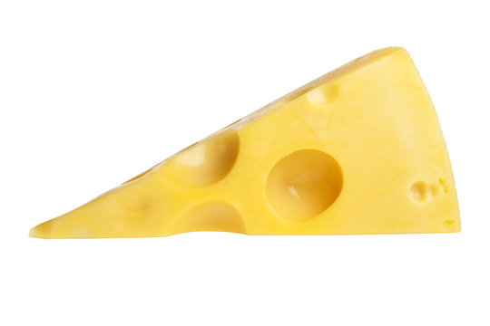 Cheese isolated on a white background