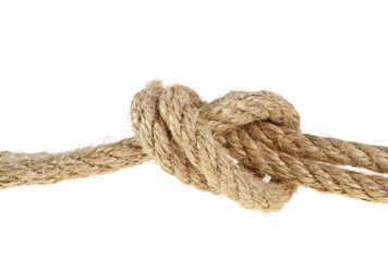 Rope isolated on white background