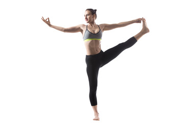 Fototapeta premium Utthita Hasta padangushthasana pose