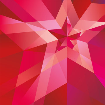 Red Star with the verge on the abstract background