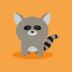 Cute Cartoon raccoon