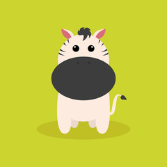 Cute Cartoon Zebra