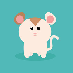 Obraz na płótnie Canvas Cute Cartoon Hamster