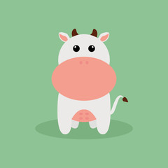Cute Cartoon Cow