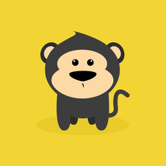 Cute Cartoon Monkey