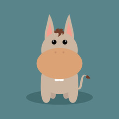 Cute Cartoon donkey