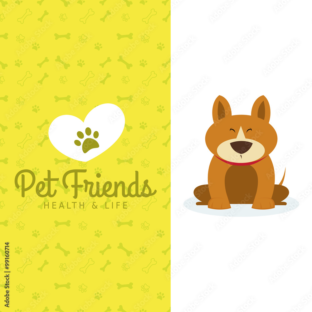 Sticker Pet shop background