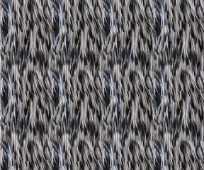 Abstract gray background. Feather coat texture of an emu, Dromaius novaehollandiae, large Australian bird, like African ostrich.