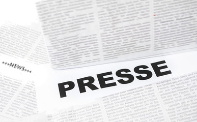 Obraz premium Presse, Zeitung, Schlagzeilen