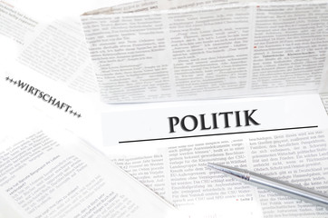 Obraz premium Zeitung, Politik, Journalismus