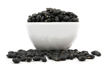 Fototapeta na wymiar Black Beans cup isolated