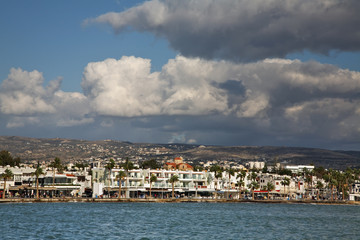 Fototapeta na wymiar Embankment in Pathos. Cyprus