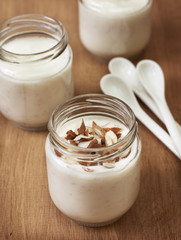 homemade yogurt almond milk  (Toning)