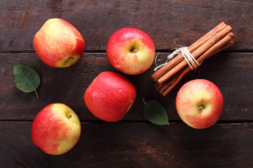 red apple.