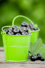 rustic fresh berries on wooden background