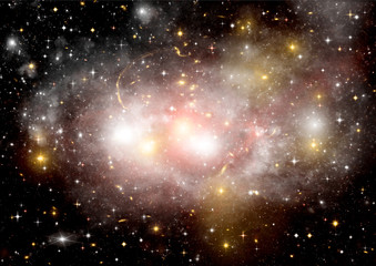 Fototapeta premium galaxy in a free space