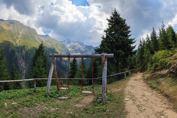 Obraz na płótnie Canvas mountain landscape. Fagaras Mountains, Romania
