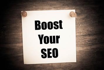 Boost Your SEO concept 