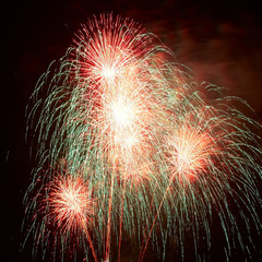 Beautiful holiday fireworks