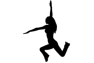 Dancing Girl Silhouette