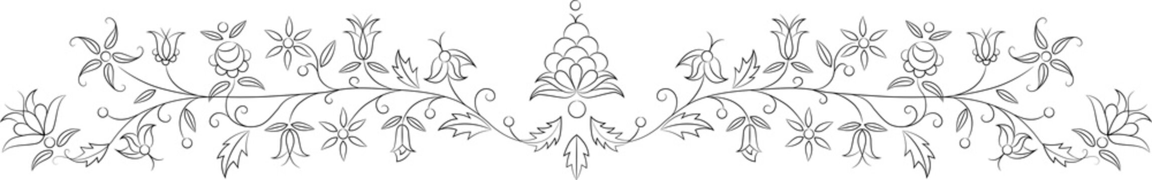 Fototapeta Haft Kaszubski - kolorowanka