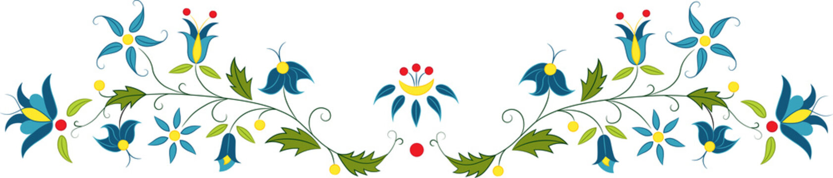 Fototapeta Haft Kaszubski - kolorowanka