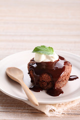 chocolate brownie.