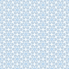 Winter blue textile pattern