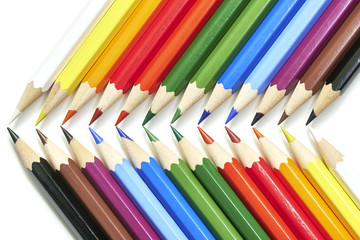 Colorful crayons