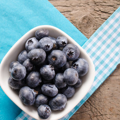 Fresh organic blueberries