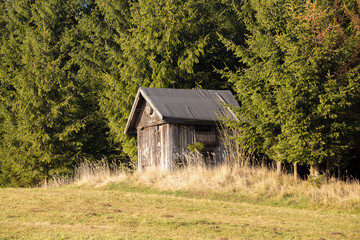 Wooden Hunters Hut
