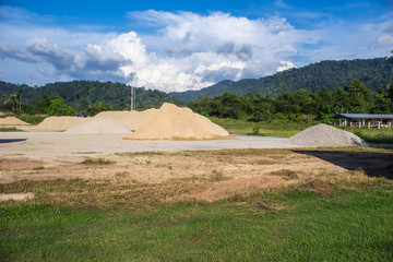 sand and land  for construction