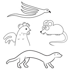 Fototapeta premium Tiere - isolierte Icons