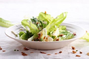 vegetarian caesar salad. - obrazy, fototapety, plakaty