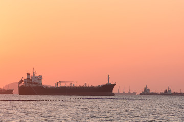 Silhouette Oil tanker, Gas tanker