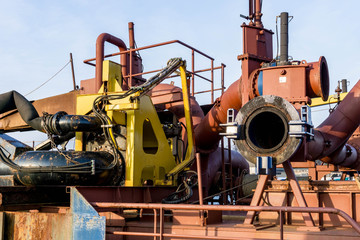 Pumpe auf einem Schiff