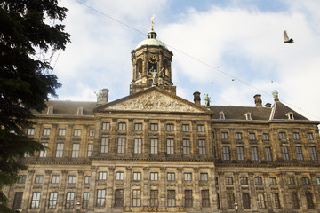 Fototapeta na wymiar The Royal Palace in Amsterdam, Netherlands