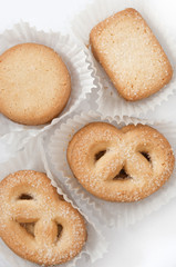 Group of butter cookies