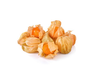 Cape Gooseberry on white background