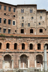 Obraz premium The ruins of Trajan's Market (Mercati di Traiano) in Rome. Italy