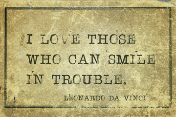 smile in trouble DaVinci