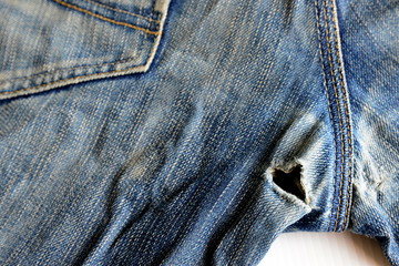 jeans with old torn of fashion jeans design (Heart Sign)