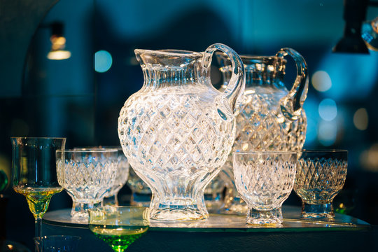 Souvenir glass crafts from Vladimir, Russia