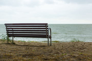 bench on the seashore
