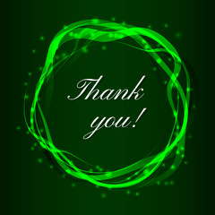 Thank you card background