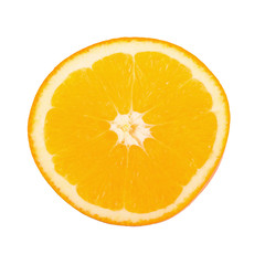 Ripe orange isolated on white background