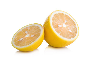 lemons isolated on white background