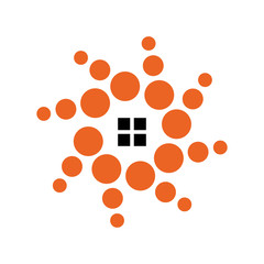 circle abstract with window