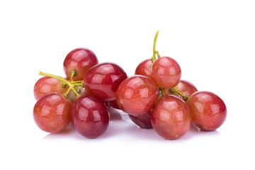 grapes isolated on over white background